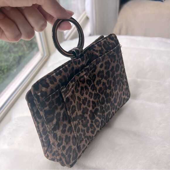 Pouchee thin wallet leopard print satin purse - Picture 7 of 15